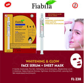 FIABILA WHITENING & GLOW FACE SHEET MASK + SERUM - YehChez.pk